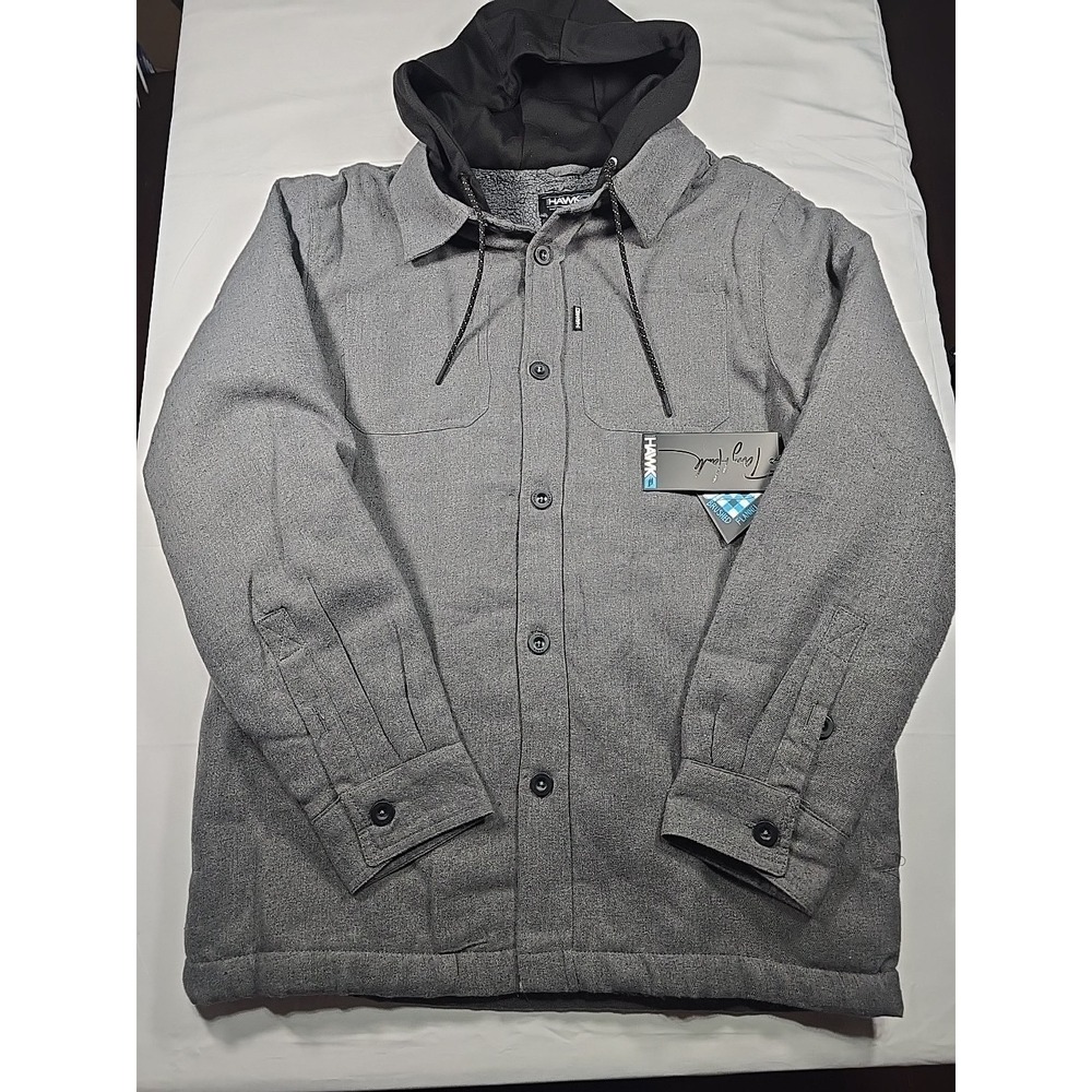 NWT Tony Hawk Sherpa Flannel Jacket Medium Skater Grunge Men's
